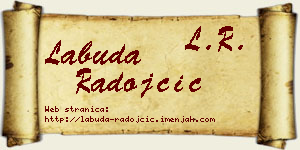 Labuda Radojčić vizit kartica